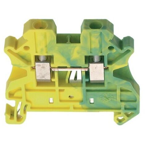 Bloc de mise à la terre Phoenix Contact UT 2.5-PE, 0.14  4mm², A visser, Vert/Jaune ( Prix pour Paquet de 10 )