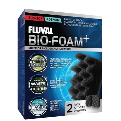 Bloc de mousse biologique FLUVAL pour aquarium - 306 406 - Filtration biologique et mécanique