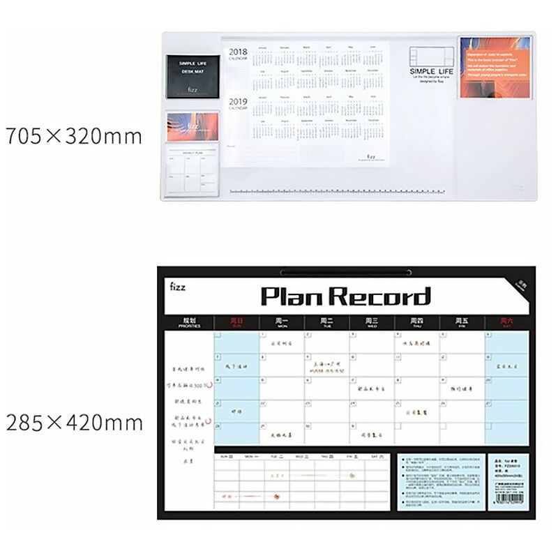 

Bloc de notas de gestion del tiempo de con tapete de mesa Manual de eficiencia Semanal Tear Notas adhesivas Plan de notas de escritorio Perforacion