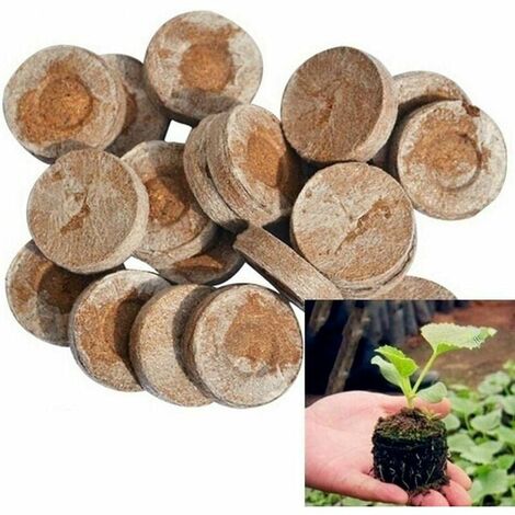 Bloc de nutriments compressés pour pépinière 5 pièces, bloc de plantes 30mm pour pépinières, bloc de plantes de jardin, semis de tourbe,STAR.L