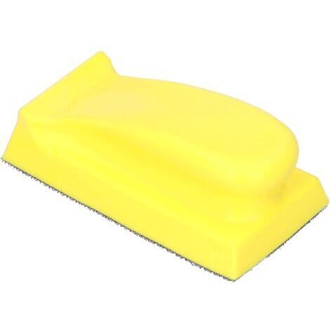 Bloc de ponçage à la main en mousse d'unité centrale, bloc de ponçage à la main tampon de papier de verre auto-adhésif rectangul