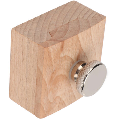 Bloc de Ponçage en Cuir Artisanal avec Papier Abrasif - Outil Manuel en Bois de Hêtre Durable et Précision Tetragonum