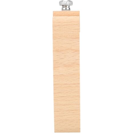 Bloc de ponçage manuel en bois et cuir pour bricolage, papier abrasif inclus