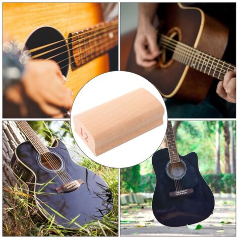 Bloc de ponçage pour nivellement des frettes de guitare, outil de lissage avec papier abrasif 30 cm
