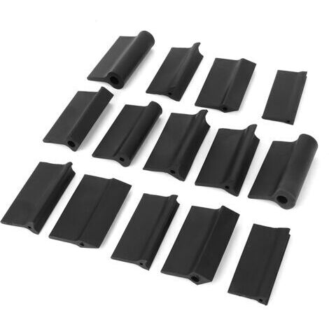 Bloc de ponçage, tampon en caoutchouc pour papier abrasif, tampon de polissage flexible pour contours, outils pour menuiserie, 14 pièces