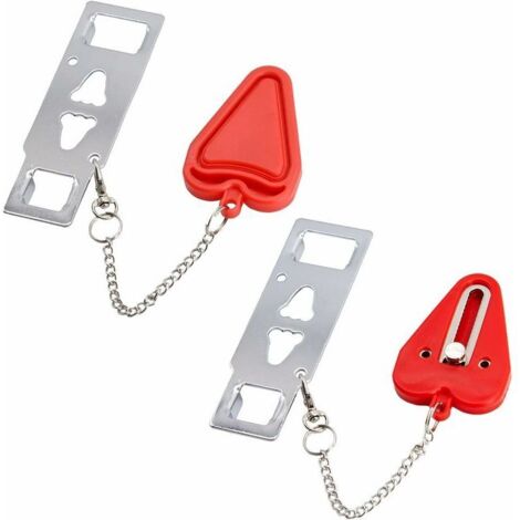 Bloc de porte bloqueur de porte maison bloc de porte antivol double usage sans poinçon 2 pièces nouvelle bouche taille pomme