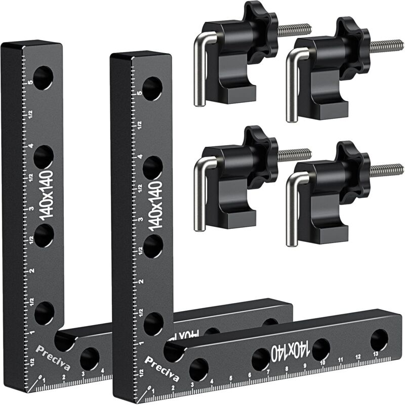 Bloc De Positionnement À 90 Degrés, Serre Joint Angle À 90 Degrés, Pince De Fixation À Angle Droit En Alliage D'aluminium Pour Cadres