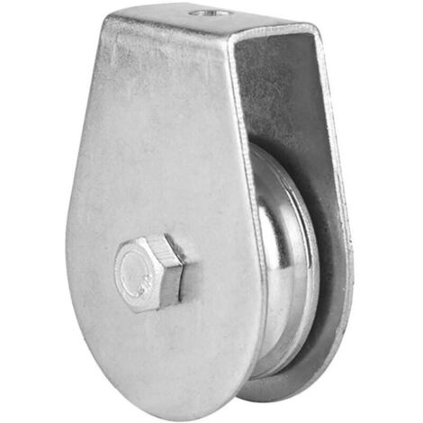 Bloc de poulie, rouleau de poulie de poids de levage 0.3T poulie simple rouleau de poulie pivotant à faible usure roue de levage Durable pour câble métallique(03)