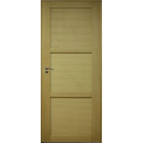 Bloc de puerta Ayous 3 paneles H204 x L83 cm, cara de la tabla, derecha, GD MENUISERIES