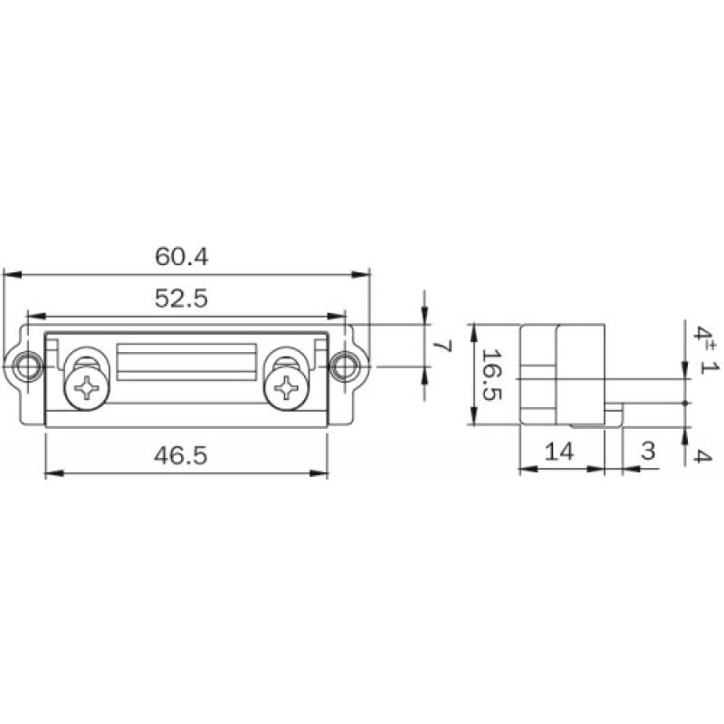 Bloc de réglage pour gâche centrale fermée U ou plate - ISEO CITY