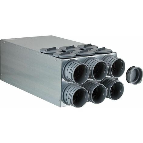 Bloc de repartition FRS-VK 6-75/DN125 - 6 flexibles FRS-R 75 - revetement insonorisant