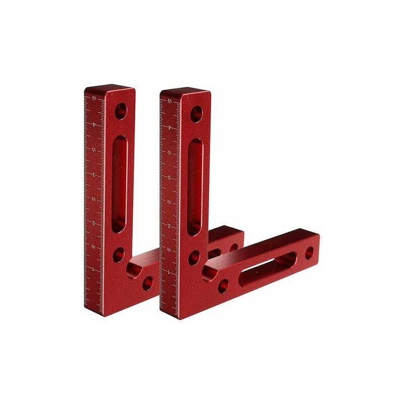 Lucky-88 - Bloc de règle triangulaire à angle droit à 90 degrés, clip à angle droit (type a rouge)