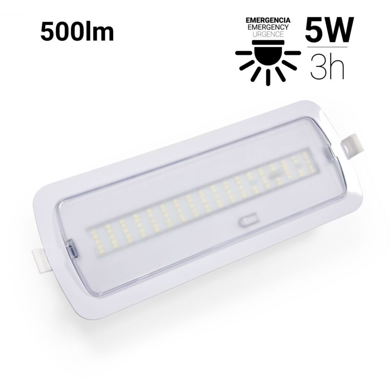 Bloc de secours LED 5W - 500lm - 3 h d'autonomie Bloc de secours LED 5W - 500lm - 3 h d'autonomie