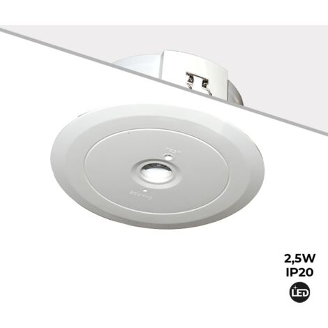 Bloc de secours LED encastré 150lm 2,5W - 3 heures IP20