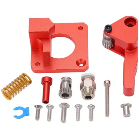 Bloc d'extrusion en aluminium à double engrenage pour imprimante 3D CR-10S PRO, accessoire d'alimentation haute performance.