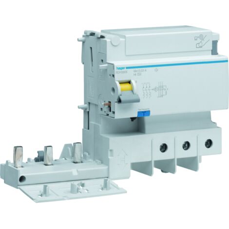 Bloc dif 3P 125A 30mA HI - BLOCS DIFFERENTIELS HAGER BDH380E