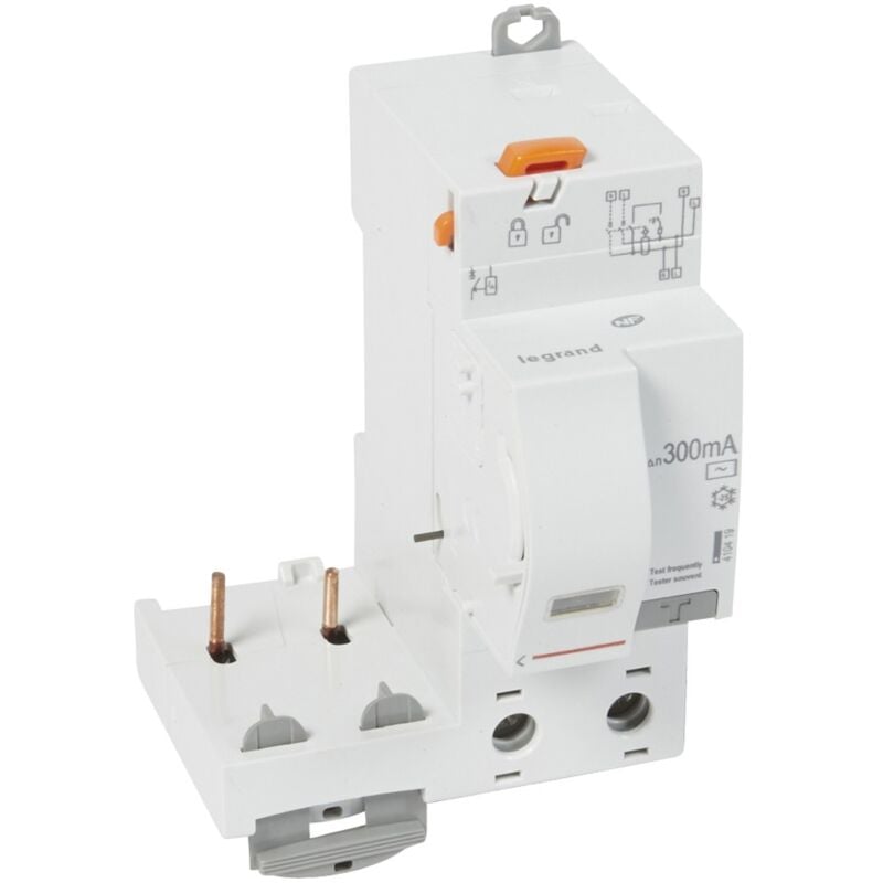 Legrand - Bloc différentiel adaptable automatique DX³ pour disjoncteur 1 module par pôle 2 Pôles 230V 40A type ac 300mA 410419
