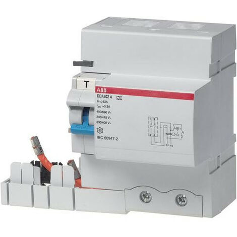 Bloc differentiel 100A 3P 30mA type A DDA803 APR ABB 456581