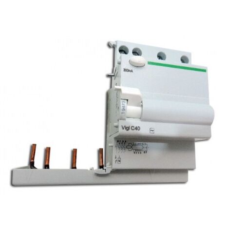 Bloc differentiel 25A 3P+N 300mA type AC vigi C40 (équivalent au VIGI TG40 21491 MULTI9) SCHNEIDER ELECTRIC 19473