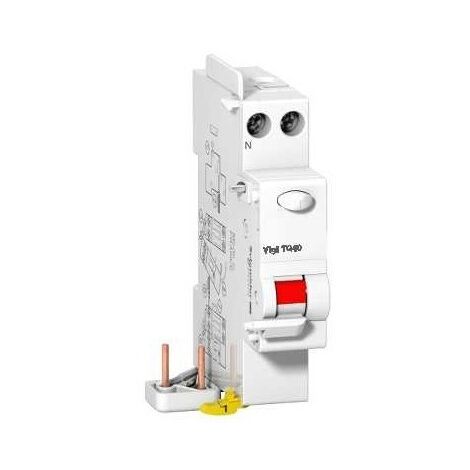 Bloc différentiel 40A 1P+N 300mA type A SI 230V CA VIGI TG40 Prodis SCHNEIDER ELECTRIC A9N21487