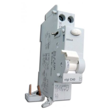 Bloc differentiel 40A 1P+N 300mA type AC vigi C40 (équivalent au VIGI TG40 21483 MULTI9) SCHNEIDER ELECTRIC 19475