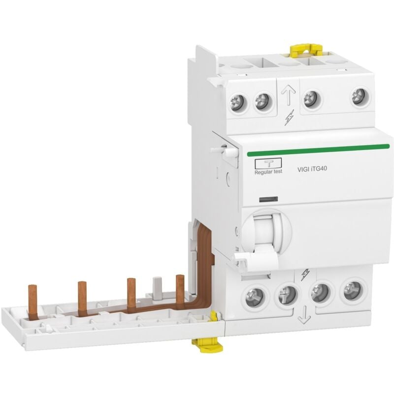 Schneider Electric - Acti9 iTG40 - module différentiel Vigi tête de groupe - 4P 63A 30mA type ac