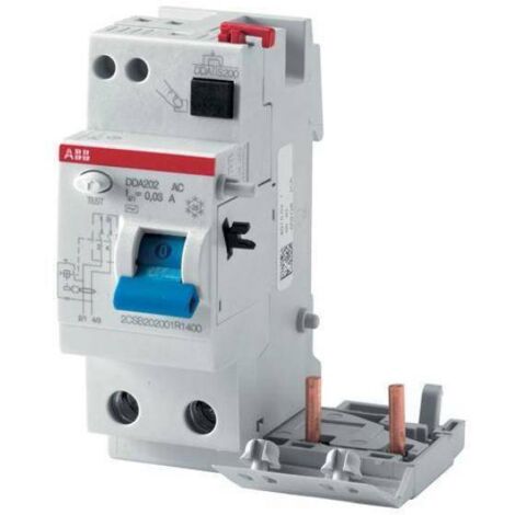 Bloc différentiel ABB DDA202 2P 40A 30mA type AC 2 modules B427912
