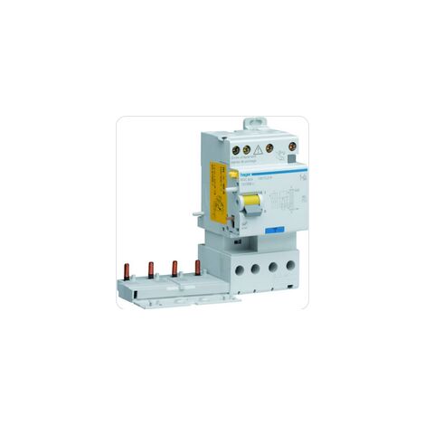 Bloc différentiel double sortie 4 Pôles 25A 300mA type AC HAGER BFC825
