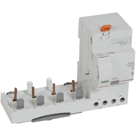 Bloc différentiel DX³ à vis Tétrapolaire 4 pôles 400V 63A Type HPI 30mA LEGRAND 410636