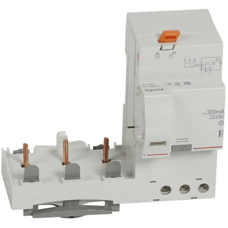 BLOC DIFFERENTIEL DX3 VIS TRIPHASE 400V 63A TYPE HPI 300MA LEGRAND 410608