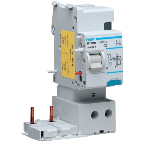 Bloc différentiel Hager 2P 63A 300MA AC/S 2 modules BP264N