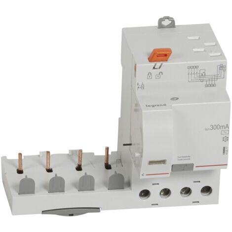 bloc différentiel - legrand dx3 - 4p - 40a - type ac - 300 ma - tga - legrand 410517