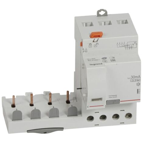 bloc différentiel - legrand dx3 - 4p - 40a - type hpi - 30 ma - legrand 410533