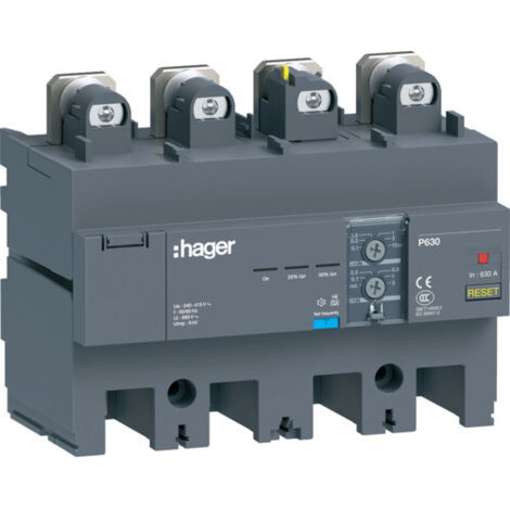 Bloc différentiel P630 4P In630A Idn adj)