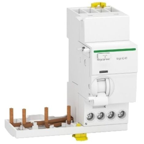 Bloc différentiel Schneider Acti9 3P+N 25A 30mA AC 2M IC40 A9Y82725