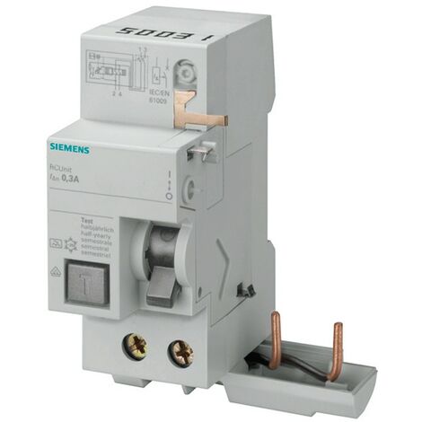 Bloc différentiel Siemens  2P 40A 300mA type AS 2 modules pour 5SL6-SL4 5SM26238