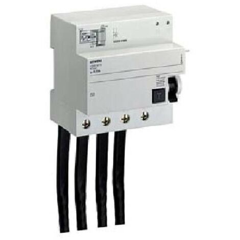 Bloc différentiel Siemens 4P 100A 30mA type AC type 5 modules pour 5SP4 5SM23470