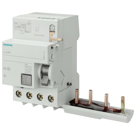 Bloc différentiel Siemens 4P 40A 300mA type A 3 modules pour 5SY 5SM26426