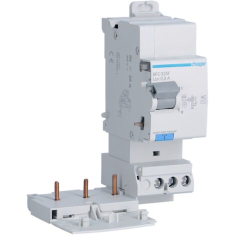 Bloc différentiel Triphasé 25A 300mA type AC HAGER BFC325F