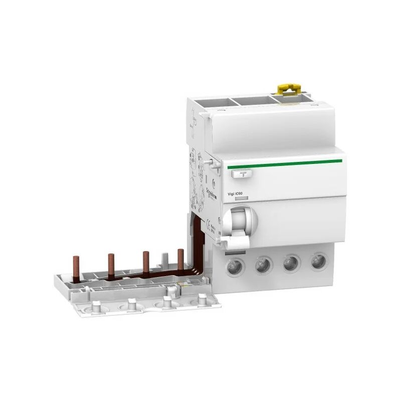 Schneider Electric - Schneider A9V19463 Acti9, Vigi iC60 bloc différentiel 4P 63A 1000mA sélectif type ac