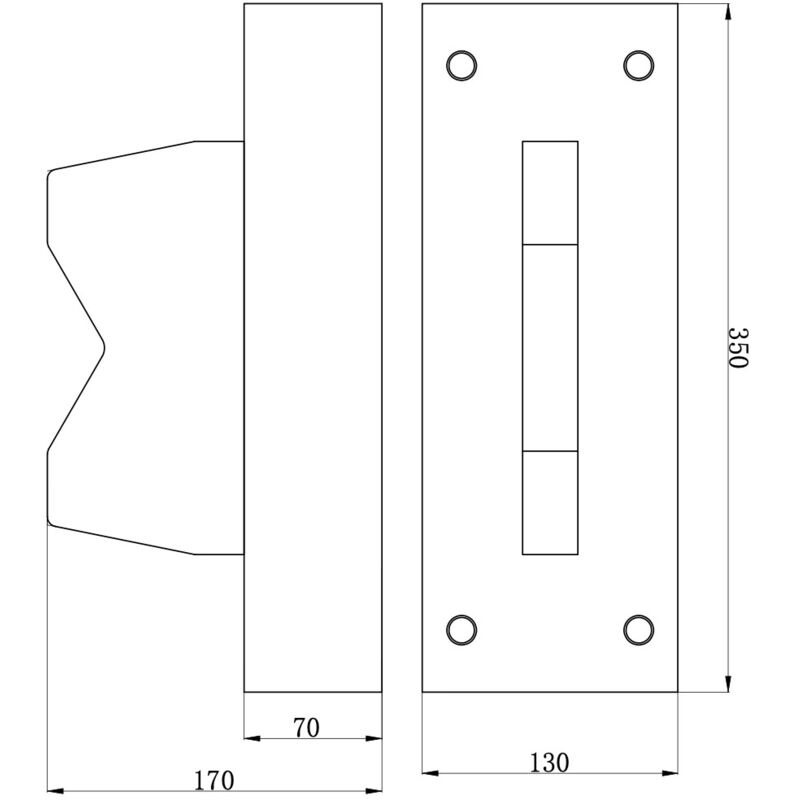 Mw Tools - Bloc en v presses d'atelier 100 t 350 x 130 x 170mm PBL100T