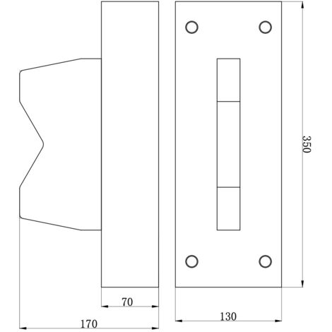 Bloc en V presses d'atelier 100 t 350 x 130 x 170mm MW Tools PBL100T