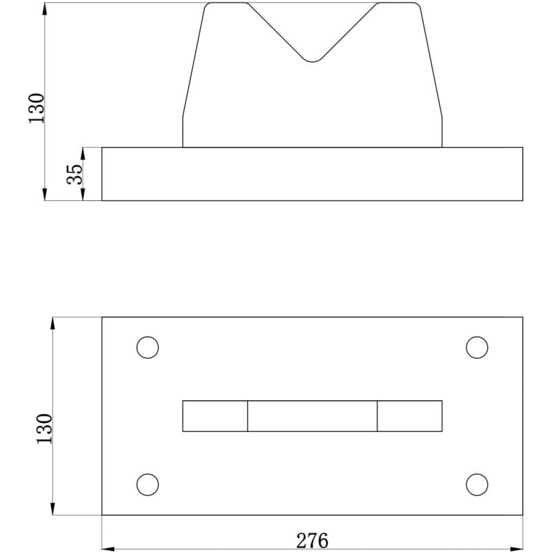 Mw Tools - Bloc en v presses d'atelier 50 t 276 x 130 x 130mm PBL50T