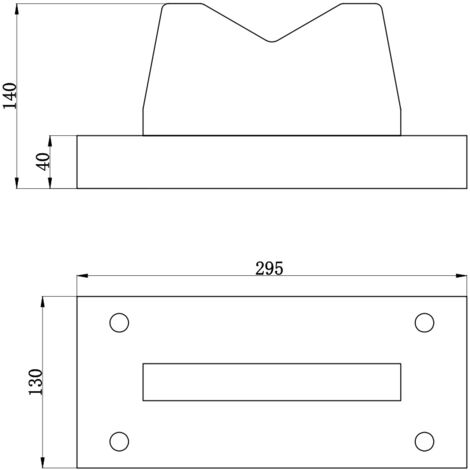 Bloc en V presses d'atelier 75 t 295 x 130 x 140mm MW Tools PBL75T