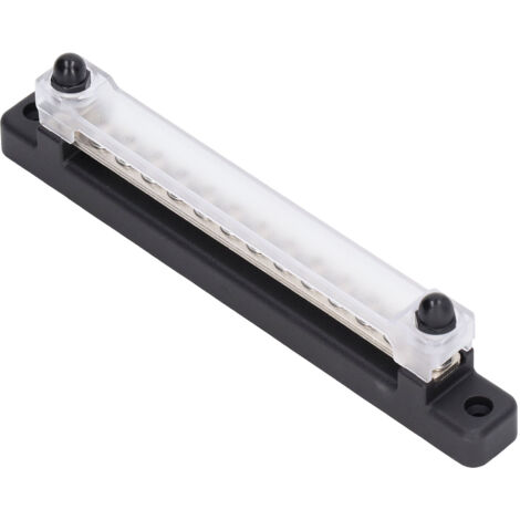 Bloc fusible 12 circuits avec boîtier de terre, barre omnibus 150A et couvercle de protection