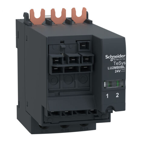 bloc inverseur lu2m - 32a - tesys u - 24v dc - schneider electric lu2mb0bl