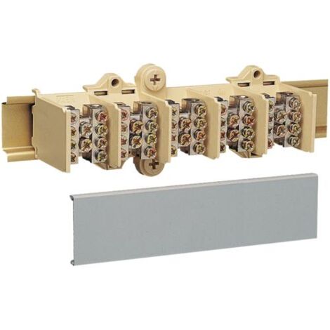 Bloc jonction 5P 2X25 + 4X16 + couvercle de protection HAGER K025
