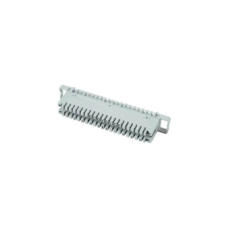 Efb Elektronik - bloc lsa série 2 46006.1F borne de raccordement 2/10, avec code couleur 10 paires conditionnement: 1 pc(