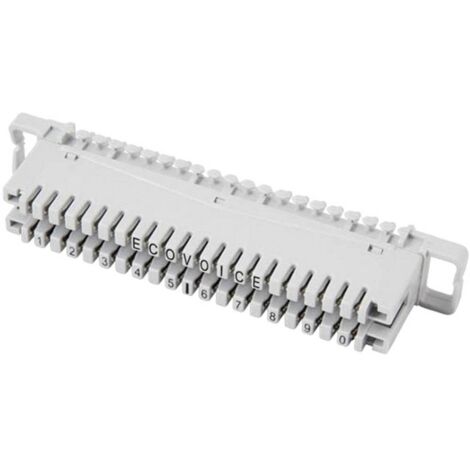 BLOC LSA SÉRIE 2 EFB ELEKTRONIK 46006.1F BORNE DE RACCORDEMENT 2/10, AVEC CODE COULEUR 10 PAIRES CONDITIONNEMENT: 1 PC(