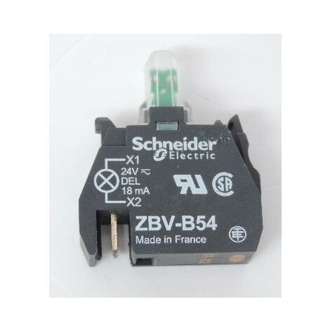 Bloc lumineux pour bouton Ø 22mm LED orange intégrée 24V AC/DC Harmony SCHNEIDER ELECTRIC ZBVB54